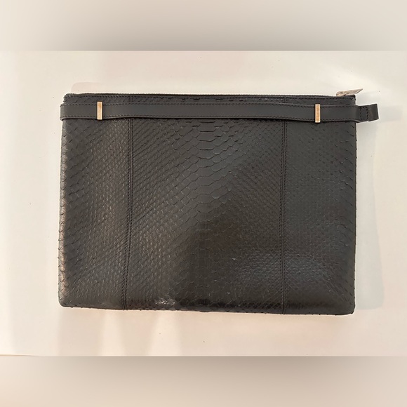 Balenciaga python / leather pouch - Picture 2 of 7